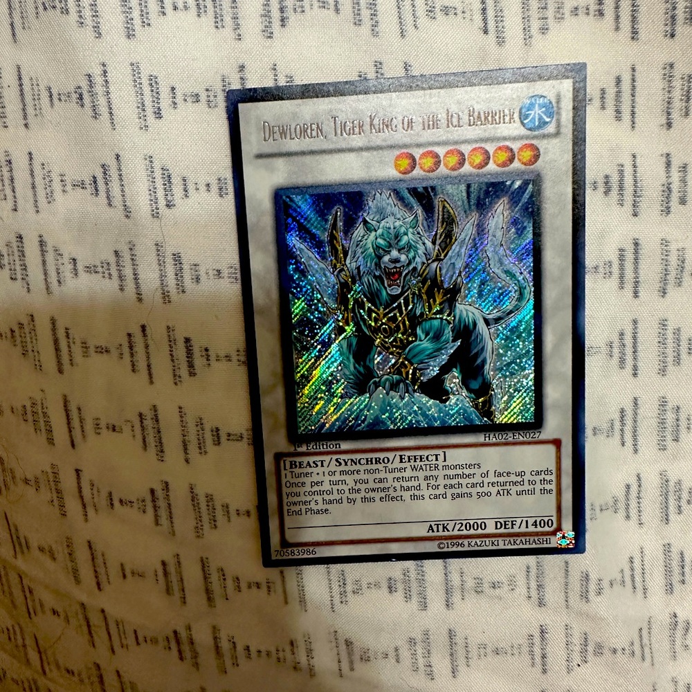 Yugioh, Dewloren, tiger king of the ice barrier